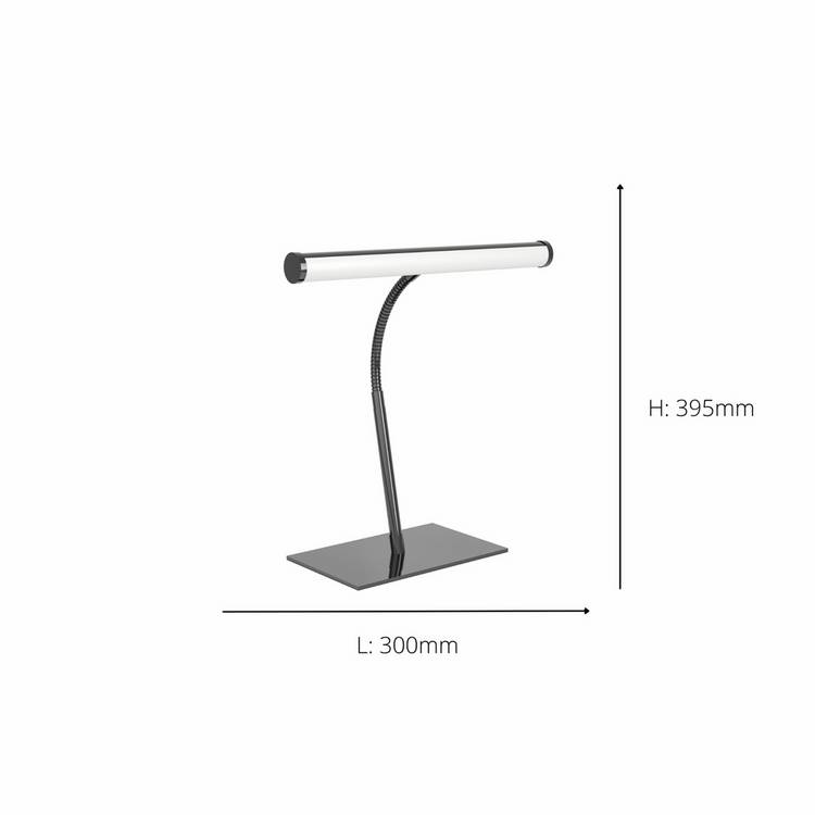 EGLO Riccione LED desk lamp black, imported from the UK