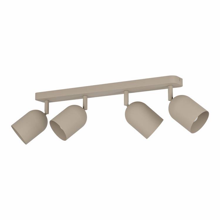 EGLO Tilston 4-light spotlight sand finish (British brand)
