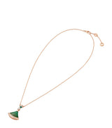 Harrods Bvlgari Divas' Dream Rose Gold Malachite And Diamond Necklace- Buy online at McGrocer