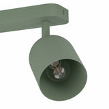 EGLO Tilston green steel 2 light spotlight - British product