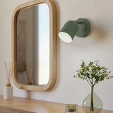 EGLO Tilston steel spotlight in green - British product