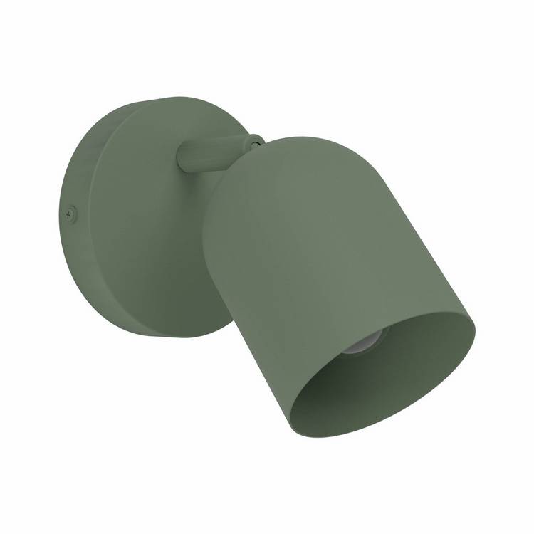 EGLO Tilston steel spotlight in green - British product