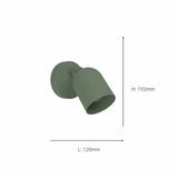 EGLO Tilston steel spotlight in green - British product