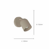 EGLO Tilston steel spotlight in sand 15.5cm - British product