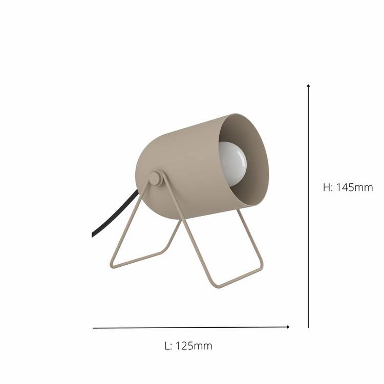 EGLO Tilston desk lamp in sand (British brand)