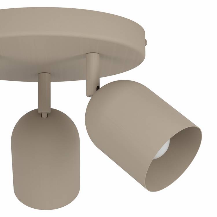 EGLO Tilston 3-light spotlight Sand steel (British brand)