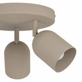 EGLO Tilston 3-light spotlight Sand steel (British brand)