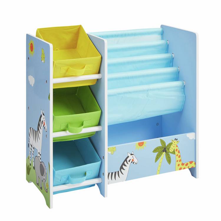 Liberty House Toys Safari book sling storage blue, UK version