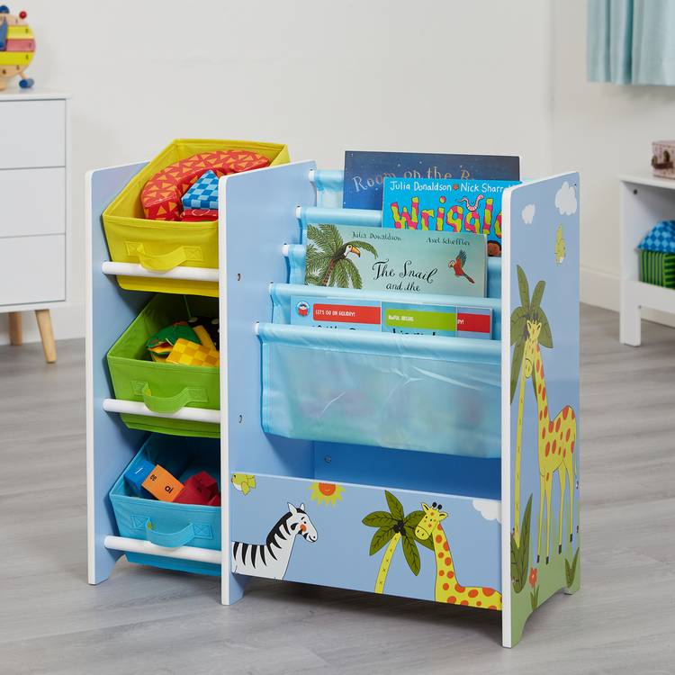 Liberty House Toys Safari book sling storage blue, UK version