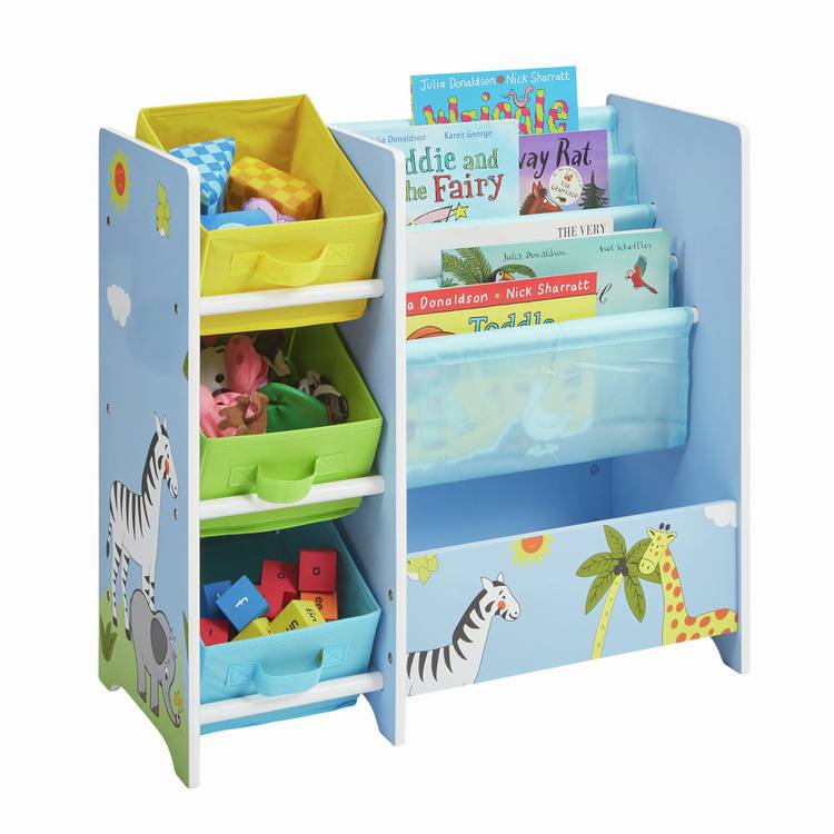 Liberty House Toys Safari book sling storage blue, UK version
