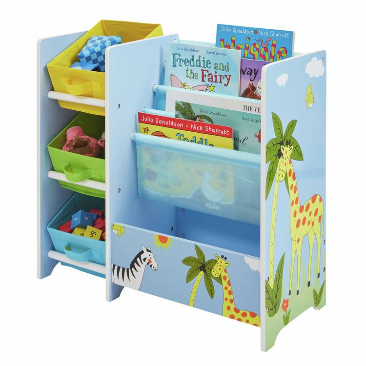 Liberty House Toys Safari book sling storage blue, UK version