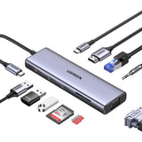 UGREEN 10-in-1 USB-C hub with 4K HDMI and Ethernet, UK version