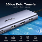 UGREEN 10-in-1 USB-C hub with 4K HDMI and Ethernet, UK version