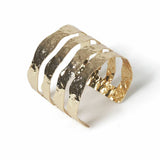 Argos Freedom Gold Tone Textured Cuff Bracelet- Buy online at McGrocer