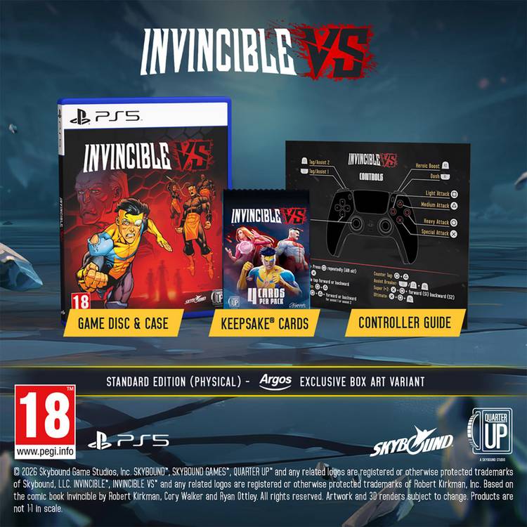 Invincible VS Argos exclusive PS5 game with Ryan Ottley cover - British product