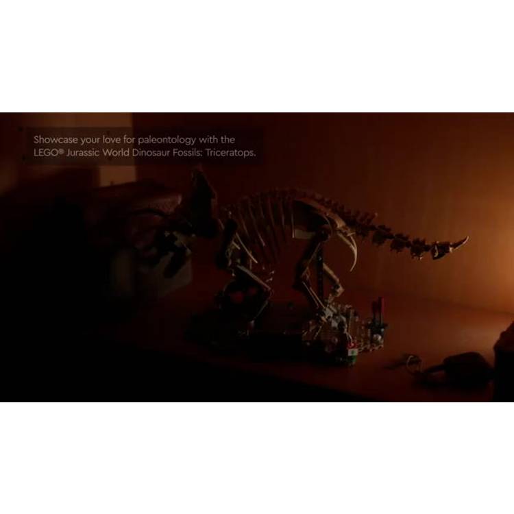 LEGO dinosaur skeleton model Triceratops set 77985 - British product