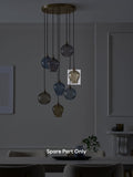 Dark green Hampton Cluster glass shade spare part, UK version