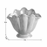 Argos Home ceramic blue shell vase 17cm, imported from the UK