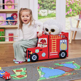 Liberty House Toys fire engine toy box red (British brand)