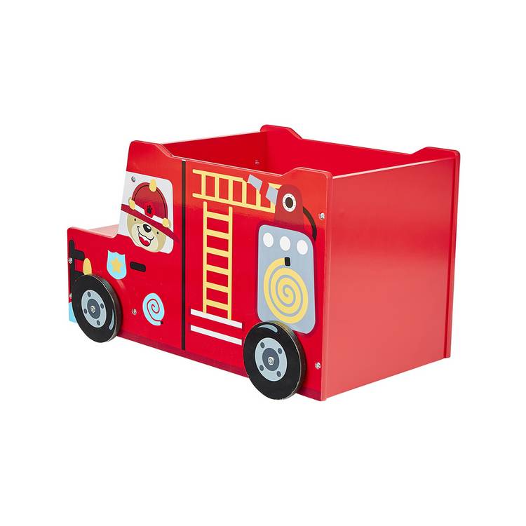 Liberty House Toys fire engine toy box red (British brand)