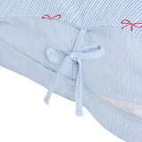 Argos Home bedding set blue stripe bows single - British product