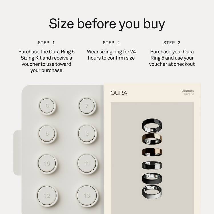 Oura Ring 5 sizing kit - imported from the UK