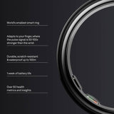 Oura Ring 5 smart ring black size 9, UK version