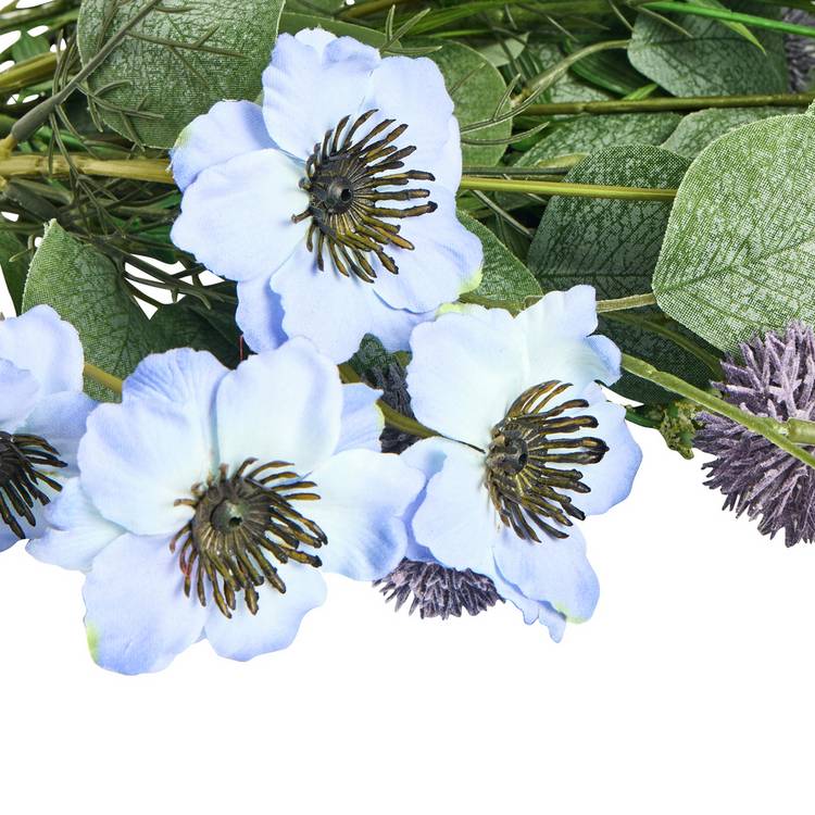 Argos Home artificial bouquet blue and purple hand tie 40cm - British product