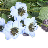 Argos Home artificial bouquet blue and purple hand tie 40cm - British product