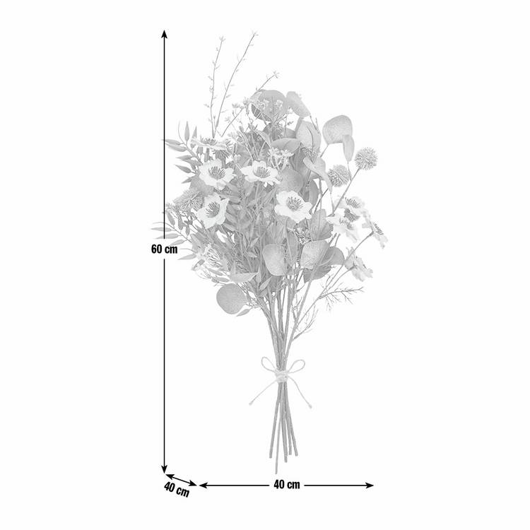 Argos Home artificial bouquet blue and purple hand tie 40cm - British product