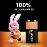 Duracell Plus 9V batteries pack of 4 (British brand)