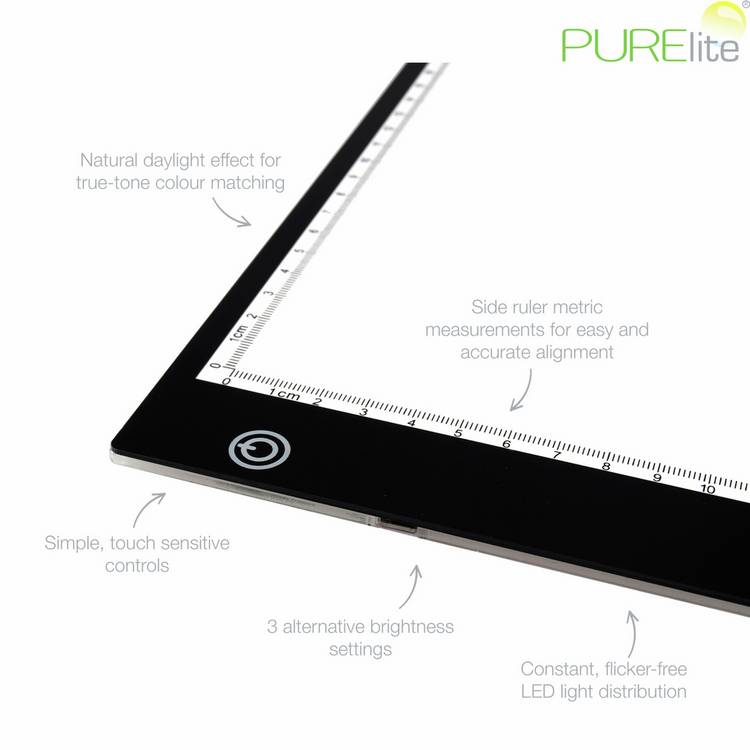 PureLite LED Light Pad natural daylight A3 - British product