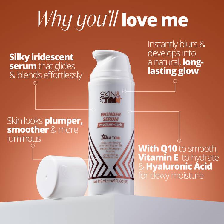 Skin and Tan Wonder Serum self-tanner 145ml (British brand)