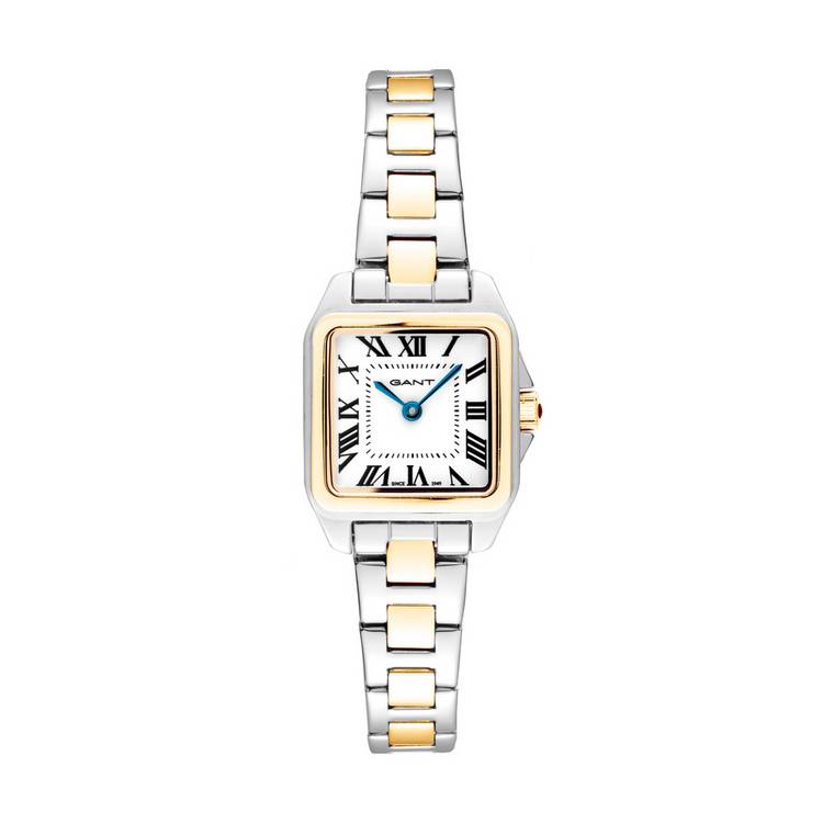 Gant Seneca watch white dial two tone bracelet, imported from the UK