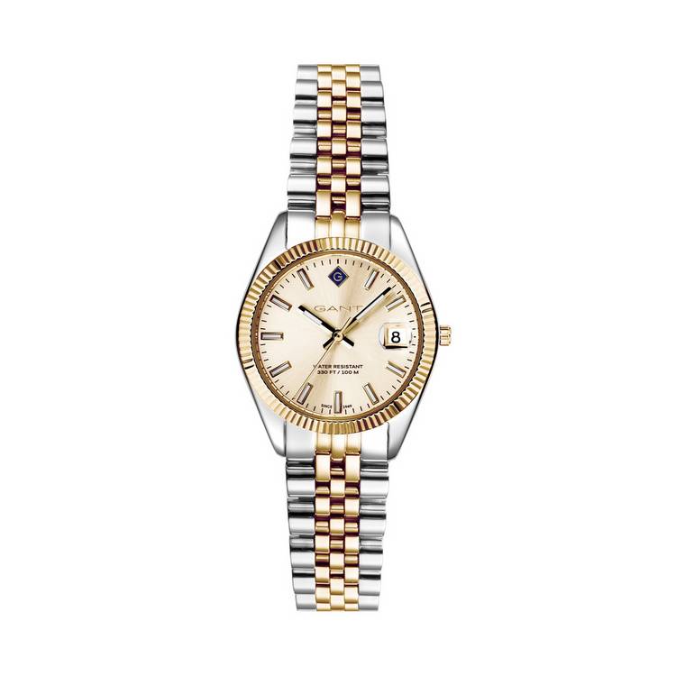 Gant Sussex Mini ladies gold dial two tone watch 28mm - British product