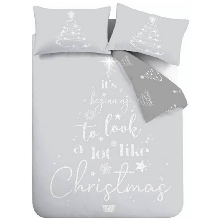 Catherine Lansfield Christmas bedding set double reversible - British product