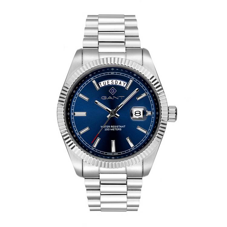 Gant Fairfax men's blue dial watch stainless steel bracelet - British product