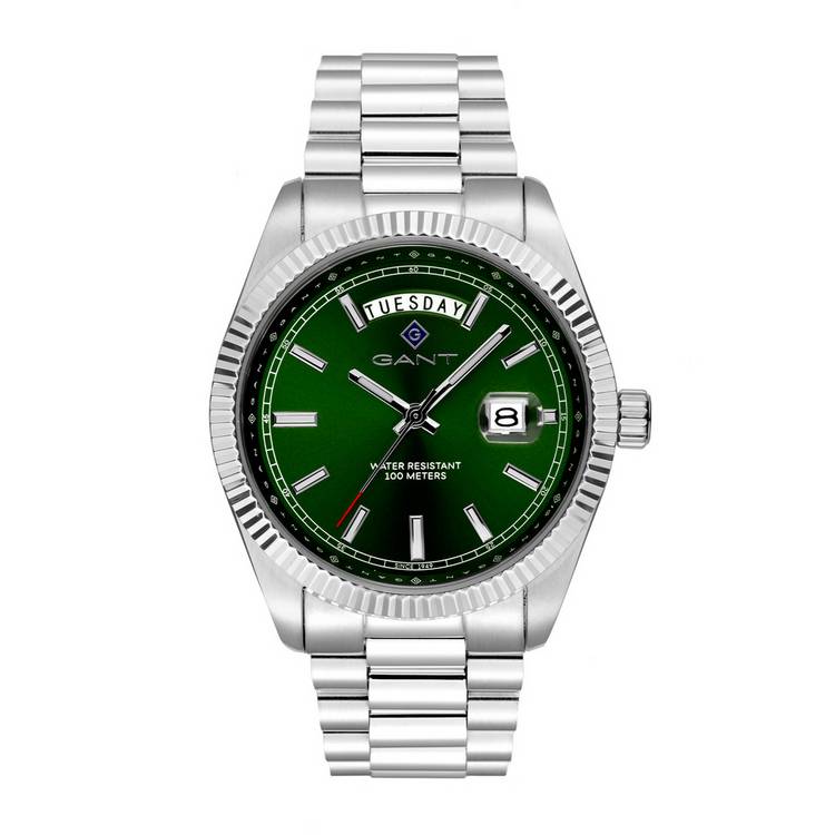 Gant Fairfax men's watch green dial stainless steel bracelet (British brand)