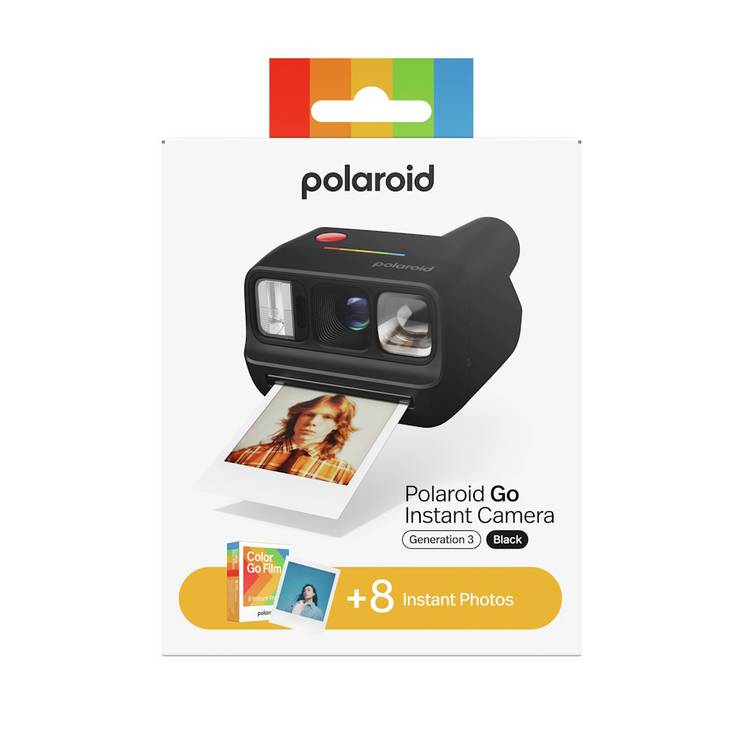 Polaroid Go Gen 3 instant camera bundle black, imported from the UK