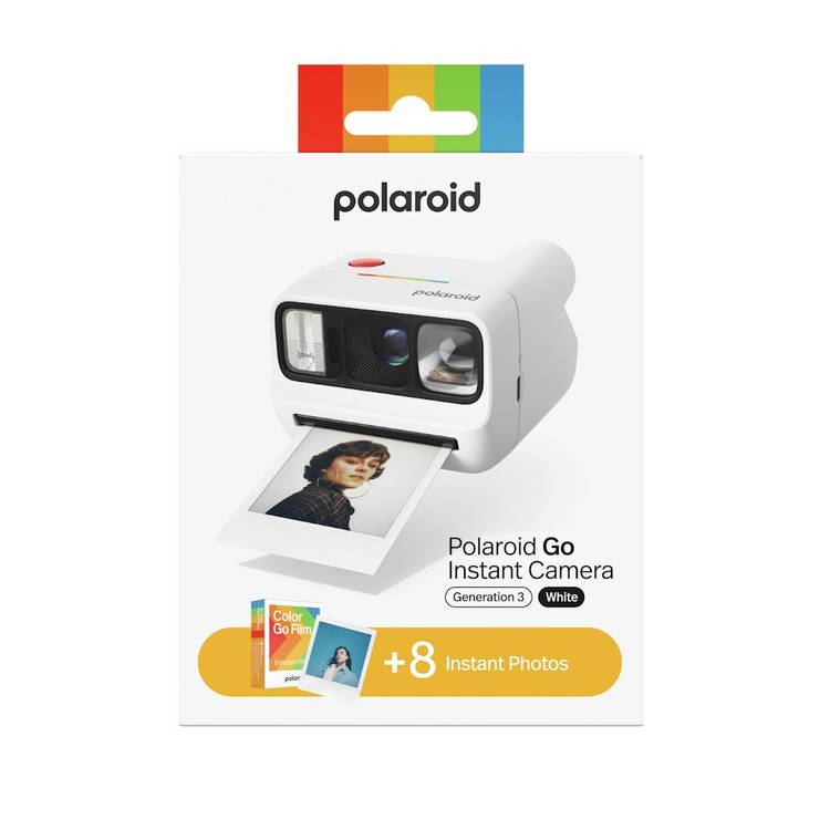 Polaroid Go Gen 3 instant camera bundle white (British brand)