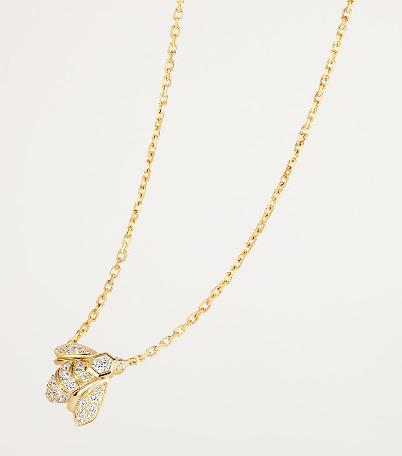 Chaumet Bee de Chaumet gold diamond necklace (British brand)