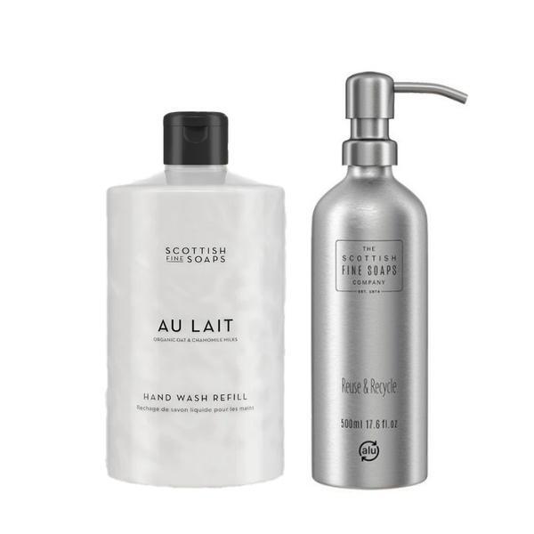Scottish Fine Soaps Au Lait hand wash duo (British brand)