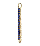 Harrods Maria Tash Diamond and Sapphire Eternity Bar Charm (18mm)- Buy online at McGrocer