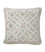 Harrods Yves Delorme Entrelac Marine Square Cushion Cover 45cm x 45cm- Buy online at McGrocer