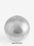 Smoke grey glass lamp shade small for Elara D71744 (British brand)