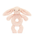 Jellycat Bashful Bunny Ring Rattle, UK version