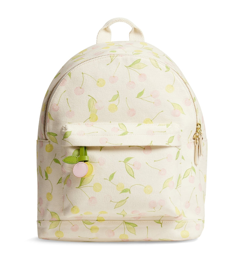 Bonpoint Jova backpack with cherry print cotton - British product