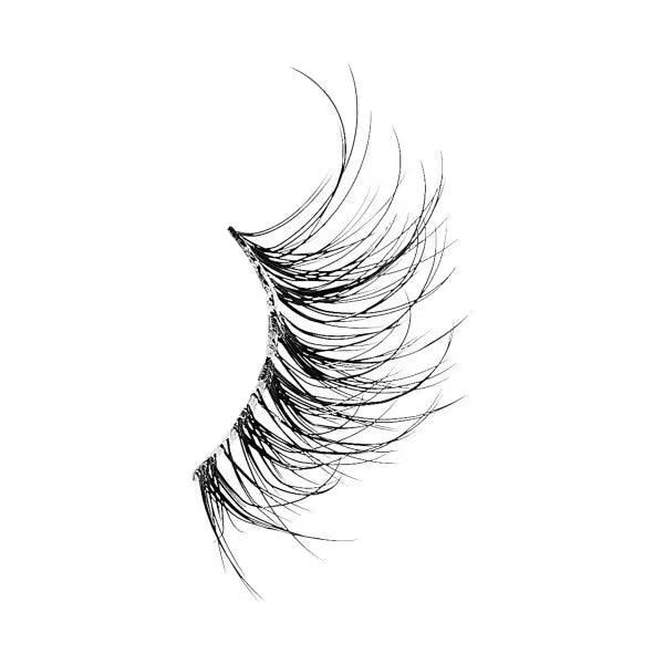 Kiss The New Natural Half Lash Strips 01, UK version kit