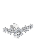 Maria Tash five flower diamond stud earring, imported from the UK