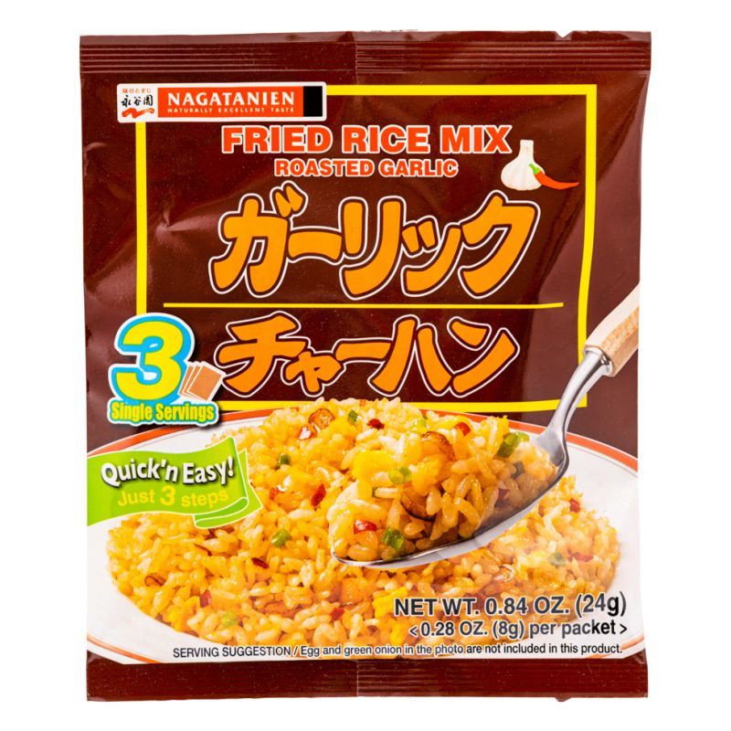 Nagatanien fried rice mix roasted garlic (British brand)